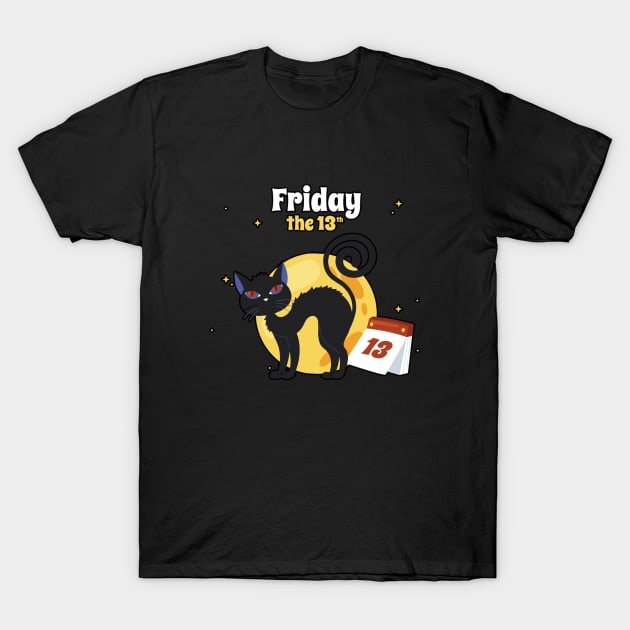 friday the 13th animal with black cat T-Shirt by thexsurgent